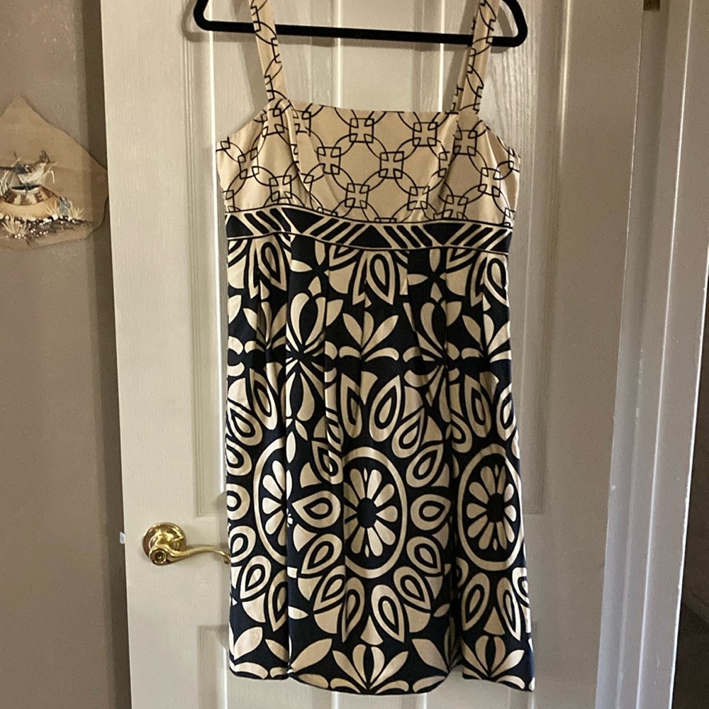 Fully lined dress with empire waist